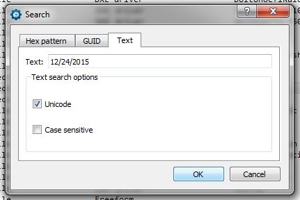 Zrzut ekranu UEFI Tool